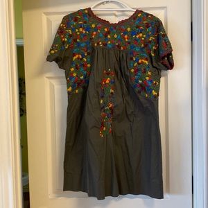 Sister Mary brand Mexican Embroidered Dress size Small